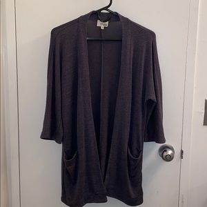 Wilfred Free (Aritzia) Long Gray Cardigan